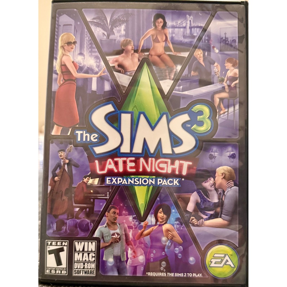 The Sims 3 Late Night Expansion Pack PC Mac DVD Vampires